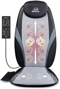 Snailax Masseur De Dos Shiatsu avec Chaleur - Nœuds De Massage en Gel, Massage en Profondeur Coussin De Massage De Siège Massant pour Maison&Bureau, Cadeau Homme Femme Noël Visiter la Boutique