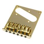 Squier Telecaster Compatible Guitar Bridge - Gold