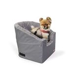 K&H Pet Products Knockdown Bucket Booster Dog Car Seat Original Style Gray/Gray Small