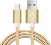 Astrotek Micro USB Data Sync Charger Cable Cord Android Phone Tablet and Devices, 2 m, Gold