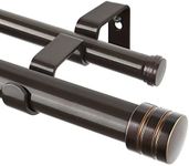 TONIAL1 Inch Double Curtain Rods fo