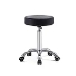 Grace&Grace Adjustable Rolling Stool Chair with Wheels for Massage Beauty Salon Shop Home Kitchen,Heavy Duty Rolling Swivel Stool