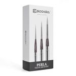 ESCODA Set 3 Watercolor Brushes - Perla Professional Travel Set Synthetic Hair Handmade in Barcelona