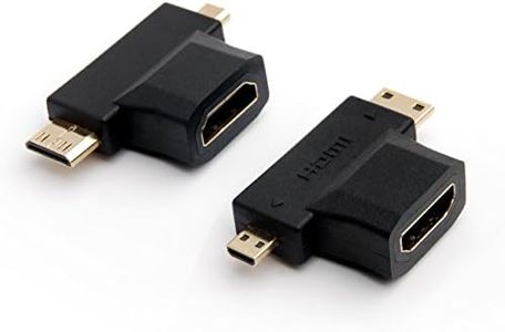 GearIt HDMI Adapter Kit (11 Adapters) - Coupler Port Saver Connecter - HDMI (Type-A), Mini HDMI (Type-C), Micro HDMI (Type-D) Gold Plated Converter Connecter Bundle