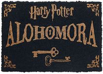 Harry Potter Alohomora Door Mat, Black and Gold