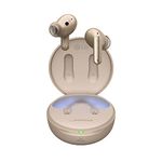 LG TONE Free UFP8 - Plug And Wireless True Wireless Bluetooth Earbuds(TWS), Enhanced Active Noise Cancellation, UVnano 99.9% Bacteria Free, Immersive 3D Sound, 3 Mic Work/Home Office, Gold