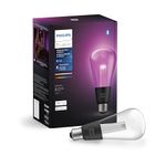 Philips Hue Lightguide ST70 Edison Smart LED Bulb – Handblown Glass - Color Changing Light - Works with Amazon Alexa, Apple HomeKit and Google Assistant - Bluetooth and Hue Bridge Compatible