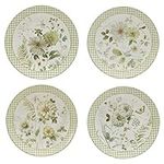 Certified International Green Fields 11" Dinner Plates, Set of 4 Assorted Designs