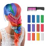 MSDADA Hair Chalk for Girls-13 Color Temporary Washable Hair Dye for Kids-Girls Gifts 8-12 Years Old-Stocking Stuffers for Kids-Christmas Gifts for 6 7 8 9 10 Year Old Girls-Teenage Girls Gift Ideas