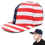 VRITRAZ Unisex Hip Hop American Flag Adjustable Caps (Multi) Multicolour 16 - 17 Years