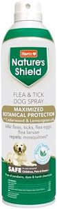 Hartz Nature’s Shield Flea & Tick Spray Treatment for Dogs, Natural and Effective Flea & Tick Prevention and Protection for Dogs with Cedarwood and Lemongrass Oil, 14 Ounces