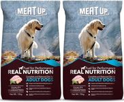 Meat Up Adult Dry Dog Food 20kg (10kg + 10kg) | Chicken Flavour | Glucosamine for Healthy Joints & Strong Bones | Enriched with Vitamins & Minerals | Supports Digestive Health