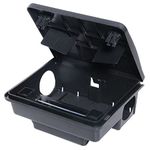 Rat & Mouse Bait Box Stations- Tamper Proof, Heavy Duty Outdoor Professional/Amature Usage Ideal for Safe Control of Poison & Rodent Traps (No Poison)