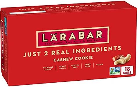 Larabar Cashew Cookie, Gluten Free Vegan Fruit & Nut Bars, 1.7 oz, 18 ct