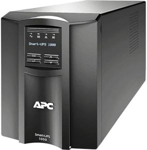 APC Smart-UPS SMT - SMT1000I - Onduleur 1000 VA (Line-interactive, Régulateur automatique de tension (AVR), Écran LCD, 8 Prises IEC-C13, Logiciel d'arrêt)