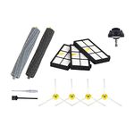 Rumba Replacement Parts Kit for iRobot Roomba 800 900 Series 850 805 860 861 866 870 871 880 890 960 980 981 985 Vacuum Accessories, 1 Caster Wheel, Roller Brush,4 Side Brush, Filter