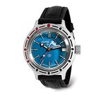 Vostok | Amphibia 420059 Scuba Dude Automatic Self-Winding Diver Wrist Watch, black leather, Modern