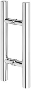Alise 16" Shower Door Handle,Sliding Glass Door Pull Round Back to Back Handle for Shower Doors,SUS304 Stainless Steel Bath Hardware Replacement Parts,Polished Chrome,LS7040Y-C