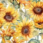 MuralPeel Watercolor Sunflowers Yel