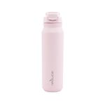 REDUCE 32 oz Hydrate Pro Stainless Steel Water Bottle, Leak-proof Lid and Integrated Carry Handle, Keeps drinks cold for up to 48 Hrs, Pink Quartz