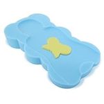 Bathtub Sponge Mat Bath Support for Infant & Baby Maxi Over 6 kg up to 65 cm Tall (Blue)