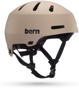 Bern Macon 2.0 Adult Multisport Helmet for Bike, Skateboard & Scooter - Matte Sand skate Helmet - Adjustable Adult Bike Helmet - Lightweight Multi Sport Helmet - MIPS Skateboard Helmet - Biking Helmet