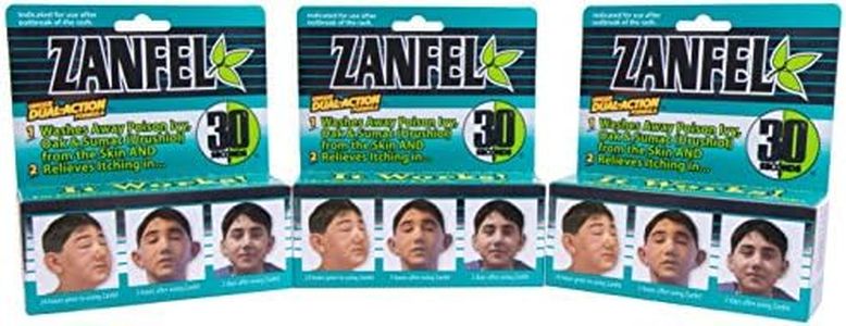 ZANFEL Poison Ivy, Oak & Sumac Wash - Topical Solution For The Reaction Caused By Exposure To Poison Ivy, Poison Oak, And Sumac (1 Fluid Ounce / 29 Milliliter - 3 PACK)