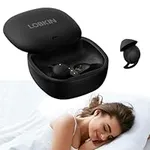 LOBKIN Sleep Earbuds for Side Sleepers Invisible Wireless Bluetooth 5.3 Ear Buds for Sleeping Noise Cancelling Mini Earbuds for Small Ear Tiny Hidden Heaphones for Women Men Work (Black)