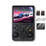 GSH R36S Handheld Game Console 3.5 inch Retro Emulator System Transparent Black 64GB (256gb)