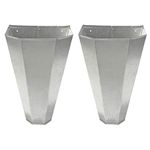 Little Giant RC2 Galvanized Steel Medium Poultry Restraining Flat Back Design Funnel Cone for Chicken, Birds, and Turkeys up to 10 Pounds, (2 Pack)