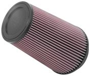 K&N Universal Clamp-On Air Intake Filter: High Performance, Premium, Washable, Replacement Filter: Flange Diameter: 5 In, Filter Height: 8.75 In, Flange Length: 1 In, Shape: Round Tapered, RU-2815