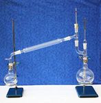 FZN AT729 Borosilicate 3.3 Glass Vacuum Distillation Assembly - 1000 ML (with stand, clamp, boss head and ring)