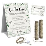 Baby Shower Games – CUT THE CORD – 20 Players | Mummys Tummy Baby Shower game | Table Decoration | Winner Prize also included for fun boy, girl, neutral/unisex baby shower party| Gender Reveal