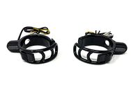 Alchemy Parts Motorbike LED Indicators Turn Signals with Fork Straps for 35mm to 55mm Forks