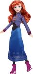 Disney Frozen Anna Fashion Doll & Accessories, Ice-Skating Look with Removeable Dress & Skates Plus 1 Pair of Shoes, Inspired by Frozen: Winter Festival