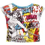 ​Barbie Clothes: Wonder Woman Character Top for Barbie Dolls, Colorful Graphic Tee, Gift for 3 to 8 Year Olds