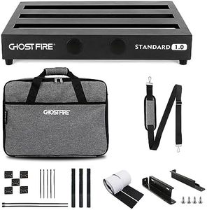 Ghost Fire Guitar Pedal Board Aluminum Alloy 2.75lb Effect Pedalboard 16.9"x12" with Carry Bag,V series (V-STANDARD 1.0)
