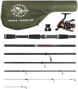Performance Nano Carbon Travel/Holiday Fishing Rod Set : Compact Super Strong Nano-Carbon 6 Section 6 Foot 6 inch Rod Reel line and 17 inch Hard case. Compact and Durable.