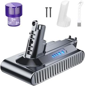 POWTREE 25.2V High Capacity Replacement for Dyson V10 Battery Compatible with Cyclone V10 SV12 206340 242151 SV27 Animal Absolute Fluffy Motorhead Cordless Vacuum Cleaner