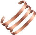 Earth Therapy, The Original Pure Copper Magnetic Healing Minimalist Bracelet Set - Adjustable - for Men and Women - 3 for 2 Best-Sellers Value Pack