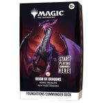 Magic: The Gathering Foundations Commander Deck - Reign of Dragons | 100-Card Deck + Accessories