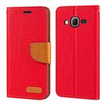 Samsung Galaxy Grand Prime G5308W Case, Oxford Leather Wallet Case with Soft TPU Back Cover Magnet Flip Case for Samsung Galaxy Grand Prime G5308W