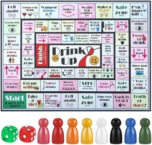 ODGG Drinking Board Games for Adults, Waterproof Leather Mat Drinking Board Game for Game Night, Fun Interactive Drinking Games for Girls Night, Bachelorette Parties, Age 21+, 2-8 Players
