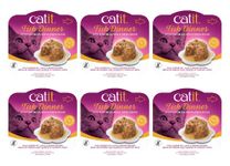 Catit Wet Cat Food, Fish Dinner with Salmon & Green Beans, 80 g (Pack of 6), Cat Food Wet, Cat Wet Food, Wet Cat Food Pate, Canned Cat Food, Kitten Cat Food, Soft Cat Food, Nourriture Pour Chat