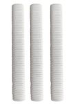 Whitedot Ring Diamond Cricket Bat Grip - Pack of 3 - White