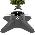 Festive Fix Christmas Tree Stand – Heavy-Duty 6ft Holder with Water Reservoir, Stable Base for Real Trees, Quick Assembly with Metal Bolts