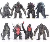 Love Toys New Premium Action Figures PVC Anime Collectible Model Statue Toys - Special Edition 2022 (Goddzilla & Kong, 8 Pieces Set, Multicolour, 5-7cm)