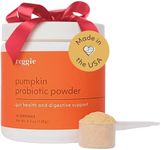 Reggie Pumpkin Probiotic Powder for Dogs | Supports Healthy Gut, Digestion, Nutrient Absorption, Stool Consistency | Made in The USA, Vet-Approved & Ideal for All Ages, Breeds, and Sizes - 40 Scoops