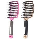 TAVVKE Boar Bristle Hair Brush set 