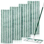 4 Pack Microfiber Mop Heads for Libman Microfiber Floor Mop, Replacement Mop Pads for libman mop head replacement, Reusable & Washable Pads for Multi-Surface Floors, Wet & Dry Cleaning Pad